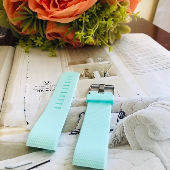 For Fitbit Charge 2 Teal Silicone Replacement Band - Picture 7 of 7